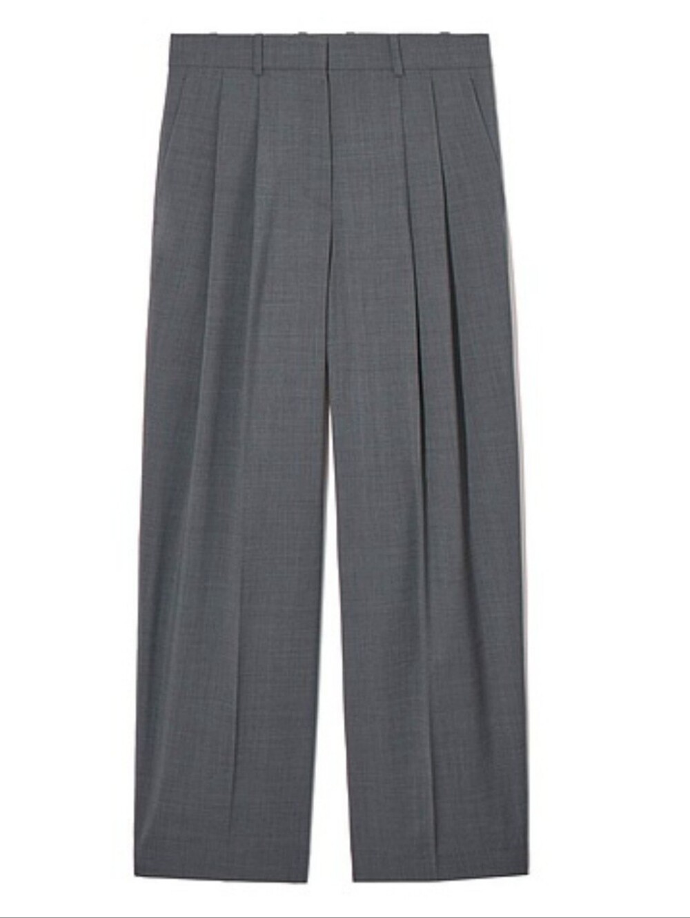 COS Women's Pleated Dress Pants - Gray